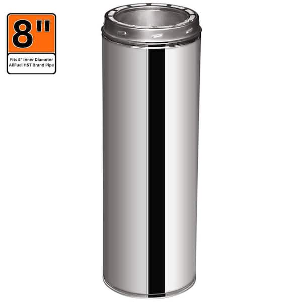 ALLFUEL HST 8 in. x 6 in. Double Wall Chimney Pipe