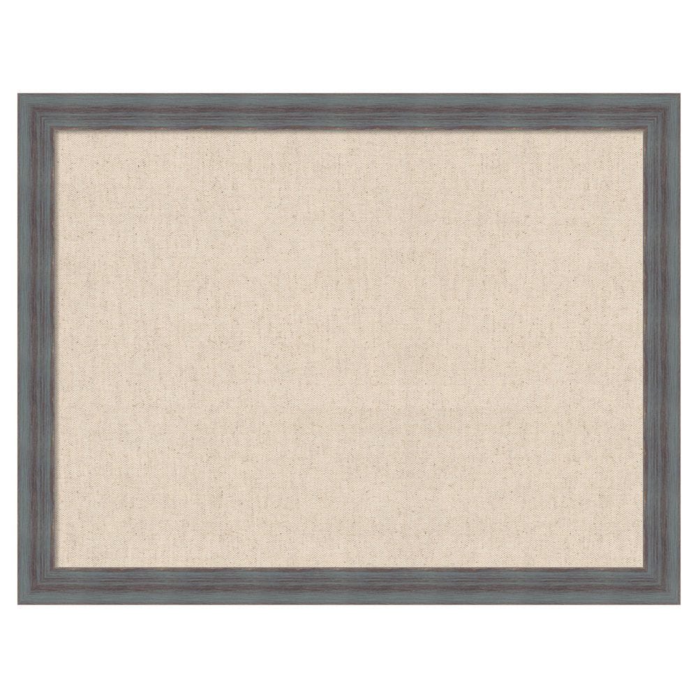 Natural Linen by The Creative Bunch Studio 26 in. x 20in. Dixie Blue Grey Rustic Wood Framed Fabric Pinboard Memo Board price history on PriceWatchPro