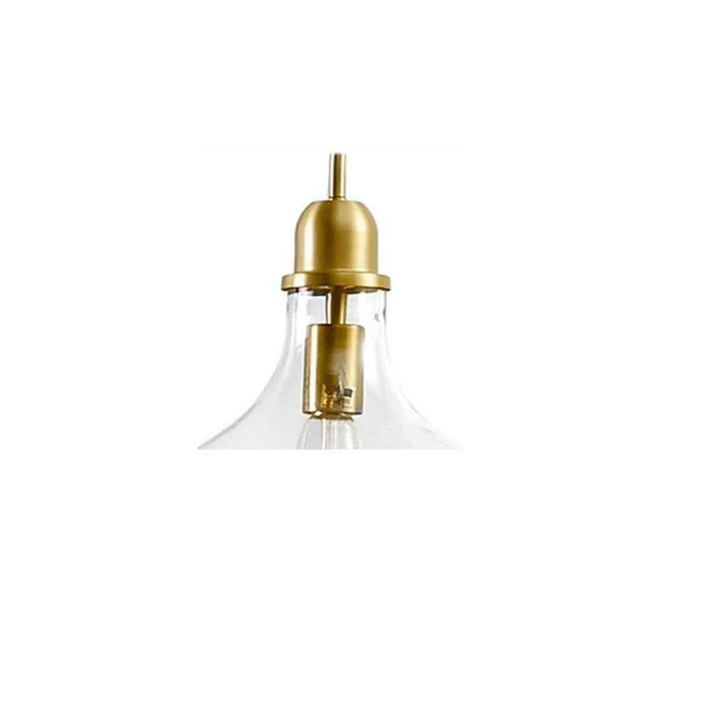 Auburn Gold Steel Floor Lamp with Marble Base