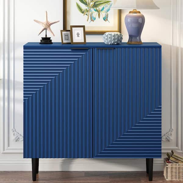 【ジャンク】Blueroom mini pod ミッドナイトブルー CHRISTOPHER KNIGHT HOME Mirod Modern Minimalist Navy Blue MDF Top