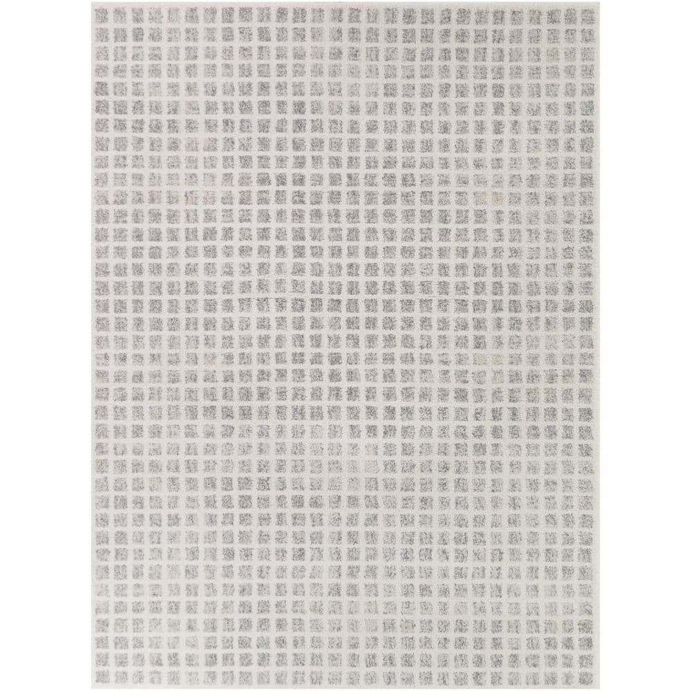Ambrosius Grey 8 ft. x 10 ft. Scandinavian Grid Area Rug price history on PriceWatchPro