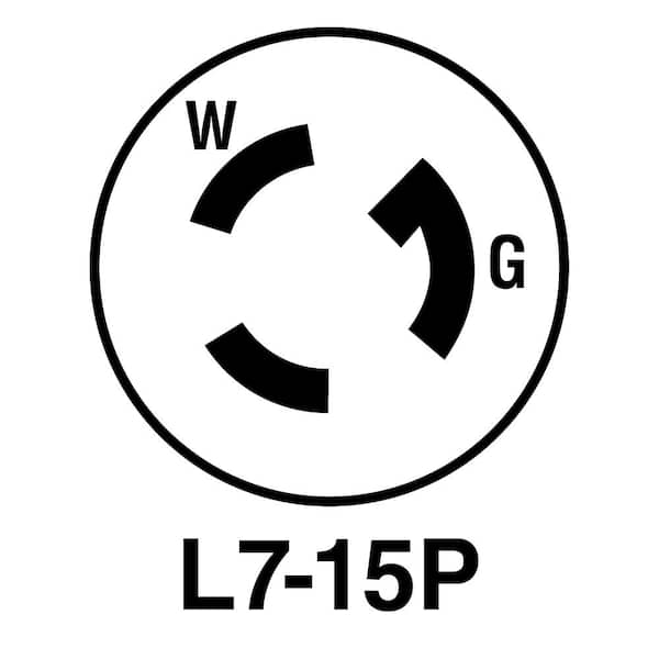 Legrand Pass & Seymour Turnlok 15 Amp 277-Volt NEMA L7-15P Locking