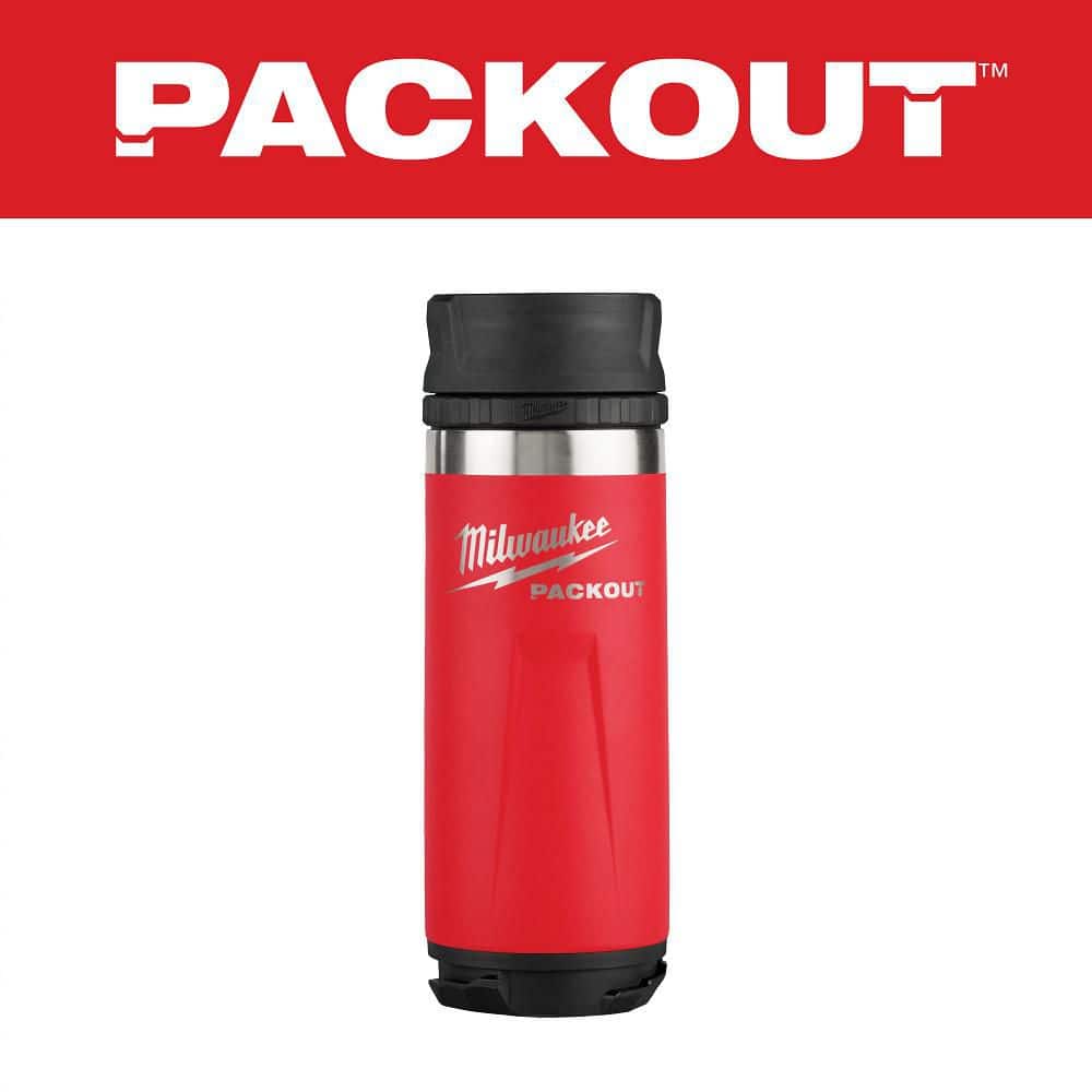 Milwaukee PACKOUT Red 18 Oz. Insulated Bottle with Sip Lid 48-22