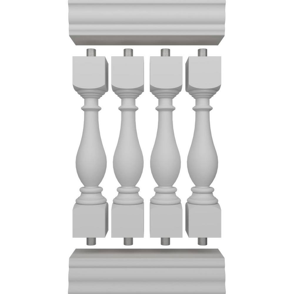 Legacy White FiberThane Porch and Stair Railing Kit