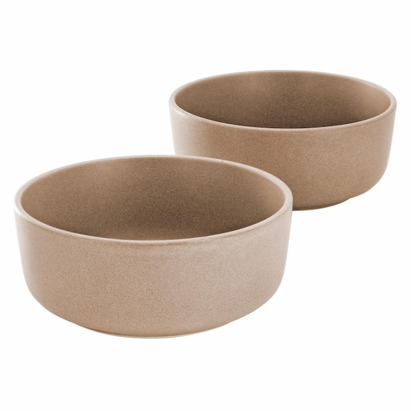 Bryant Park 2 Piece 6 Inch Stoneware Cereal Bowl Set in Beige