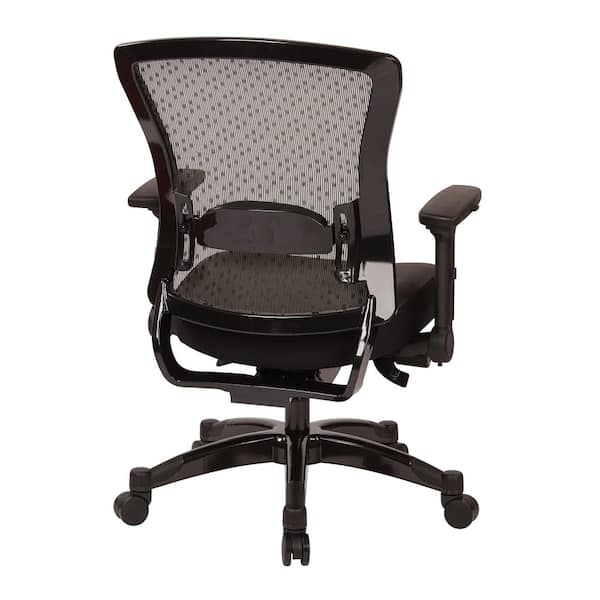 ANGELES HOME Black Sponge Office Chair with Flip-Up Arms and Foldable  Backrest SA10-9CB171DK - The Home Depot