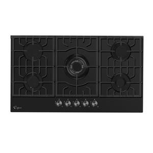 30 in. Gas Stove Cooktop with 5 Sealed Burners in Black Tempered Glass including Power Burner
