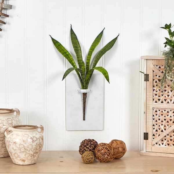 Nearly Natural 20 in. Sansevieria Artificial Plant (Set of 6) 6246