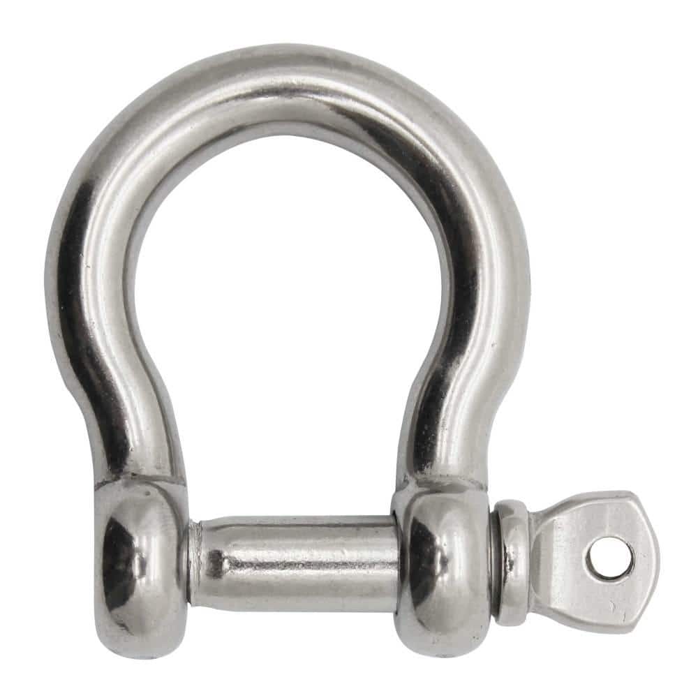 4mm 5 Pieces Stainless Steel 316 Type Round Bow Shackle 5/32 Marine Grade