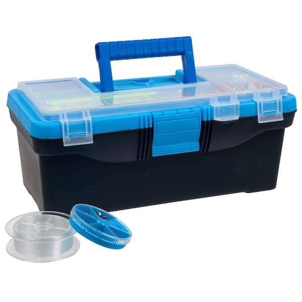 Gone Fishing 52-Piece Tackle Box with Lure and Accessories Set