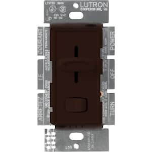 Skylark Dimmer Switch for Electronic Low-Voltage, 300-Watt Incandescent/Single-Pole, Brown (SELV-300P-BR)