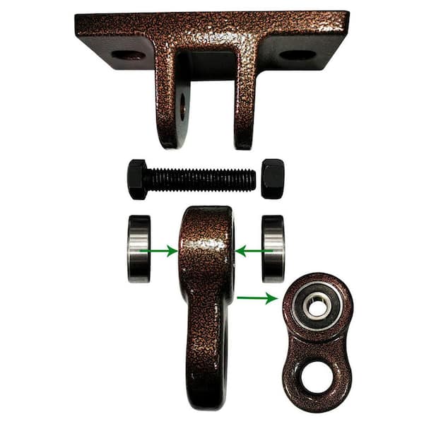 Angel Sar Heavy Duty Outdoor Swing Hangers Screws Bolts Included Over 5000 lbs. Capacity, Bronze (2-Pack)
