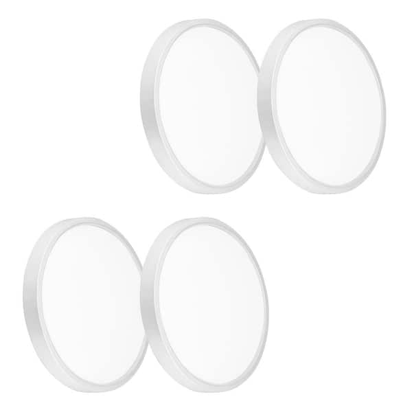 12 in. 28-Watt 3600 Lumens LED Recessed Ceiling Light for Bedroom, Living Room, 3CCT Selectable, ETL Certified (4-Pack)