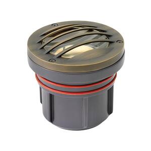 Grill Top Well Light Hardwired Matte Bronze LED in Ground Well Light