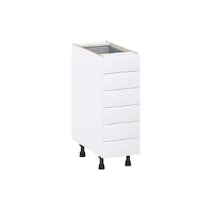 Wallace Painted Warm White Shaker Assembled Base Kitchen Cabinet with 6 Drawer (12 in. W X 34.5 in. H X 24 in. D)
