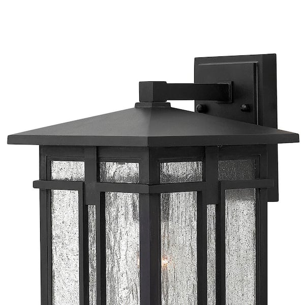 HINKLEY - Tucker Medium 1-Light Museum Black Outdoor Wall Lantern Sconce