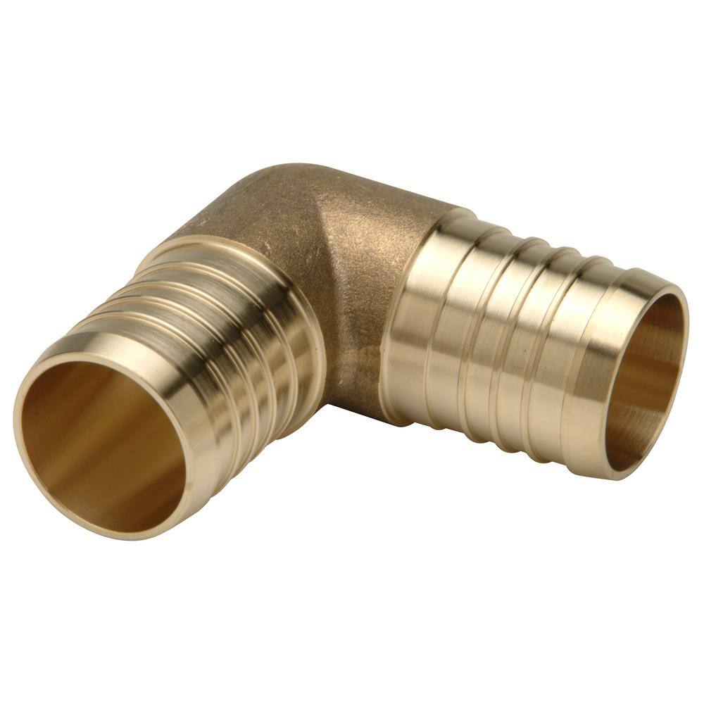 Zurn 1 in. Barb Brass PEX 90Degree Elbow QQE55GX The Home Depot
