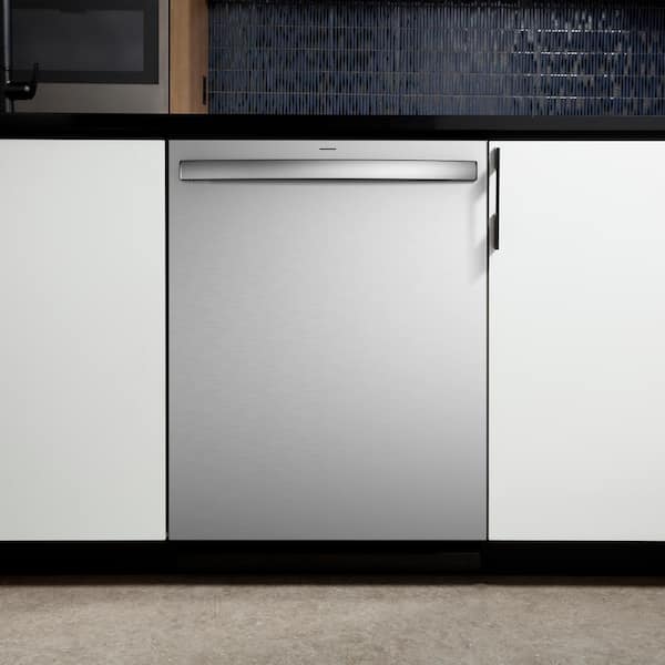 Profile 24 in. Smart Built-In Top Control 45 dBA Fingerprint Resistant Stainless Dishwasher with Microban Technology