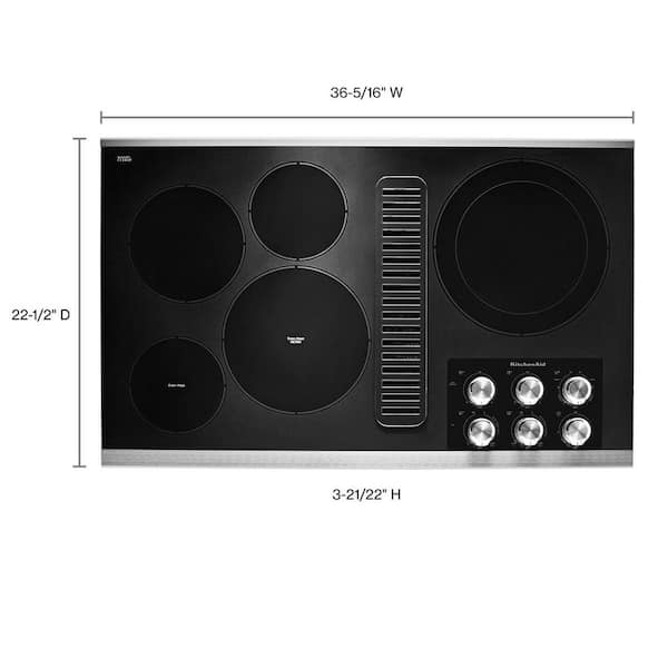 Radiant Electric Downdraft Cooktop