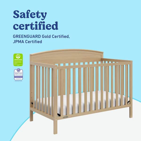 Graco Benton Driftwood 4-in-1 Convertible Crib 04530-217 - The