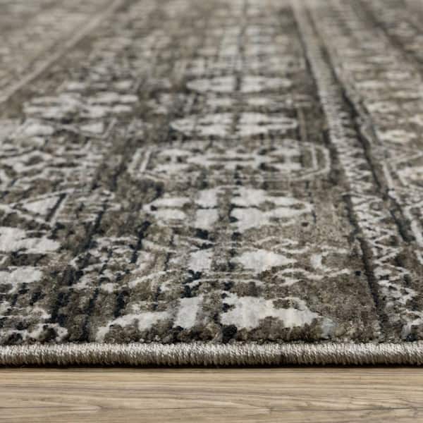 5 X 8 Blue Oriental Washable Area Rug Runner Rug