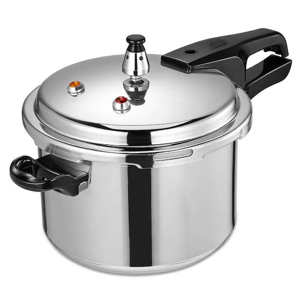 4.2 qt. Aluminum Pressure Cooker, High-Precision Pressure Regulator, Triple-Safety System, Heat-Resistant, Easy to Grip