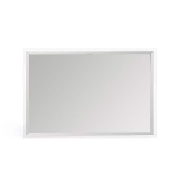 Noble House Medium Rectangle Clear Modern Mirror (20.61 in. H x 23.75 in. W)