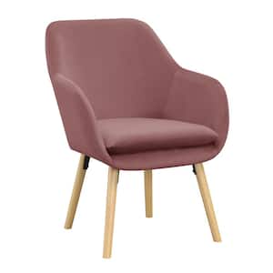 Charlotte Blush Velvet Upholstery Arm Chair