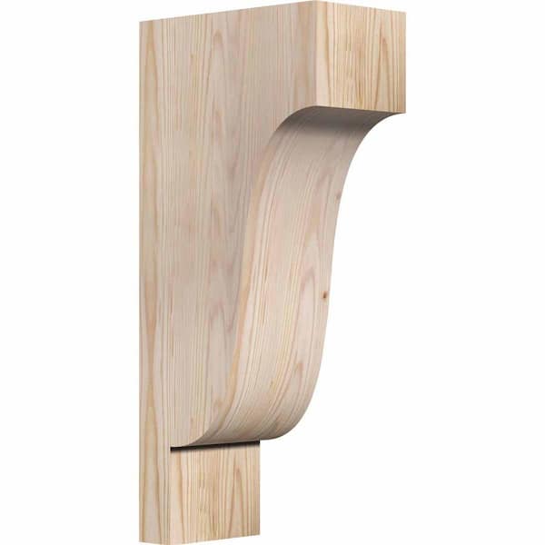 Ekena Millwork 5-1/2 in. x 10 in. x 22 in. Douglas Fir Newport Smooth Corbel