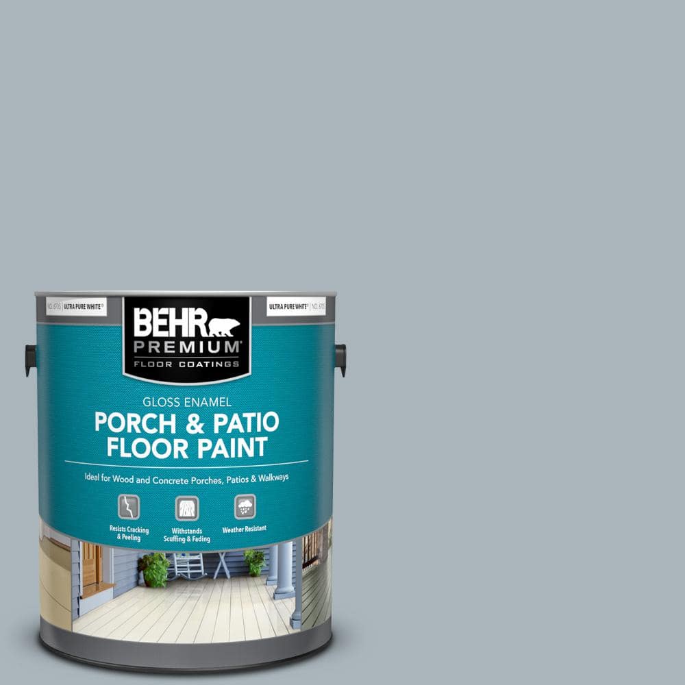 1 gal. #N490-3 Shaved Ice Gloss Enamel Interior/Exterior Porch and Patio Floor Paint price history on PriceWatchPro