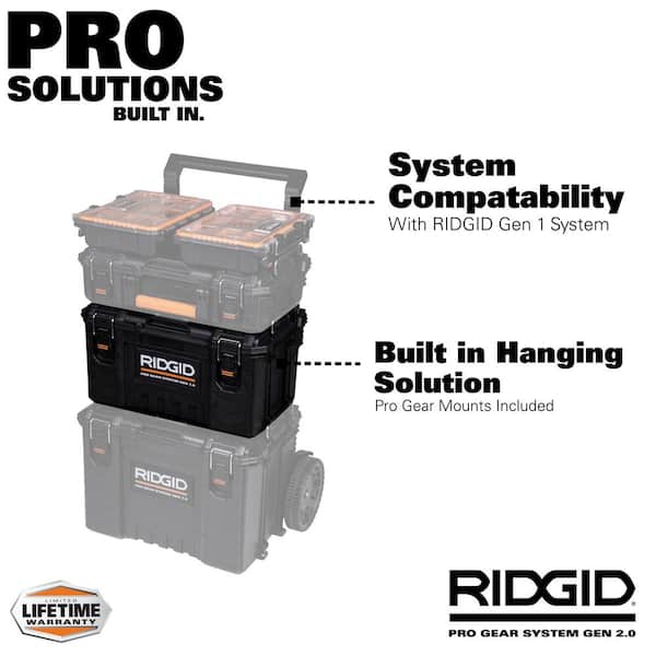 RIDGID Pro Gear System Gen 2.0 Stackable Durable 22 in. Modular