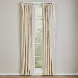 Hopscotch 42 in. W x 63 in. L Polyester/Cotton Blend Light Filtering Window Panel in Neutral