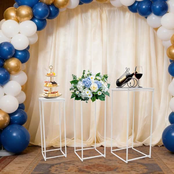 YIYIBYUS 24 in. x 26 in. x 28 in. Tall Indoor/Outdoor White Metal
