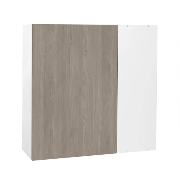 Cambridge 12-in W x 36-in H x 12-in D Grey Nordic Wood Engineered Wood Door Wall Stock Cabinet