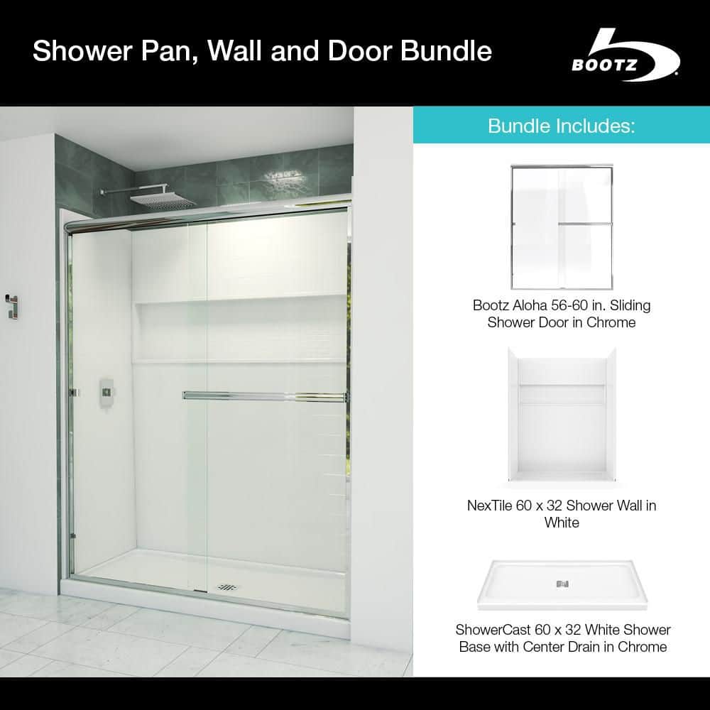 Bootz Industries Aloha ShowerCast 60 in. x 30 in. Center Shower