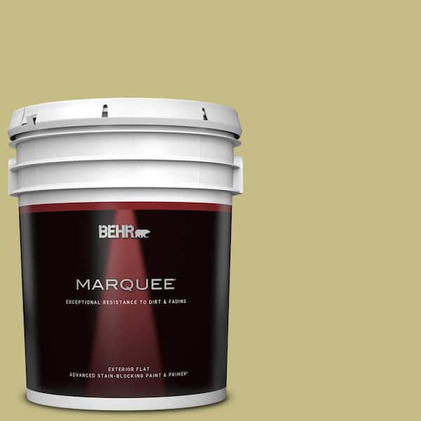 BEHR MARQUEE 5 gal. #T13-19 Gnome Green Flat Exterior Paint & Primer