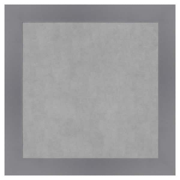 Amanti Art Edwin Grey 14 in. x 14 in. Framed Magnetic Board