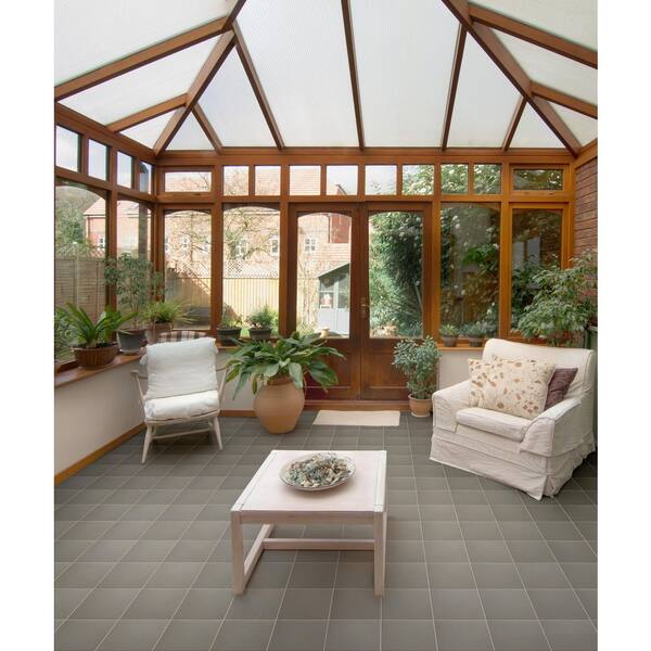 Quarry Grey 5-7/8 in. x 5-7/8 in. Ceramic Floor and Wall Tile (5.98 sq. ft./Case)