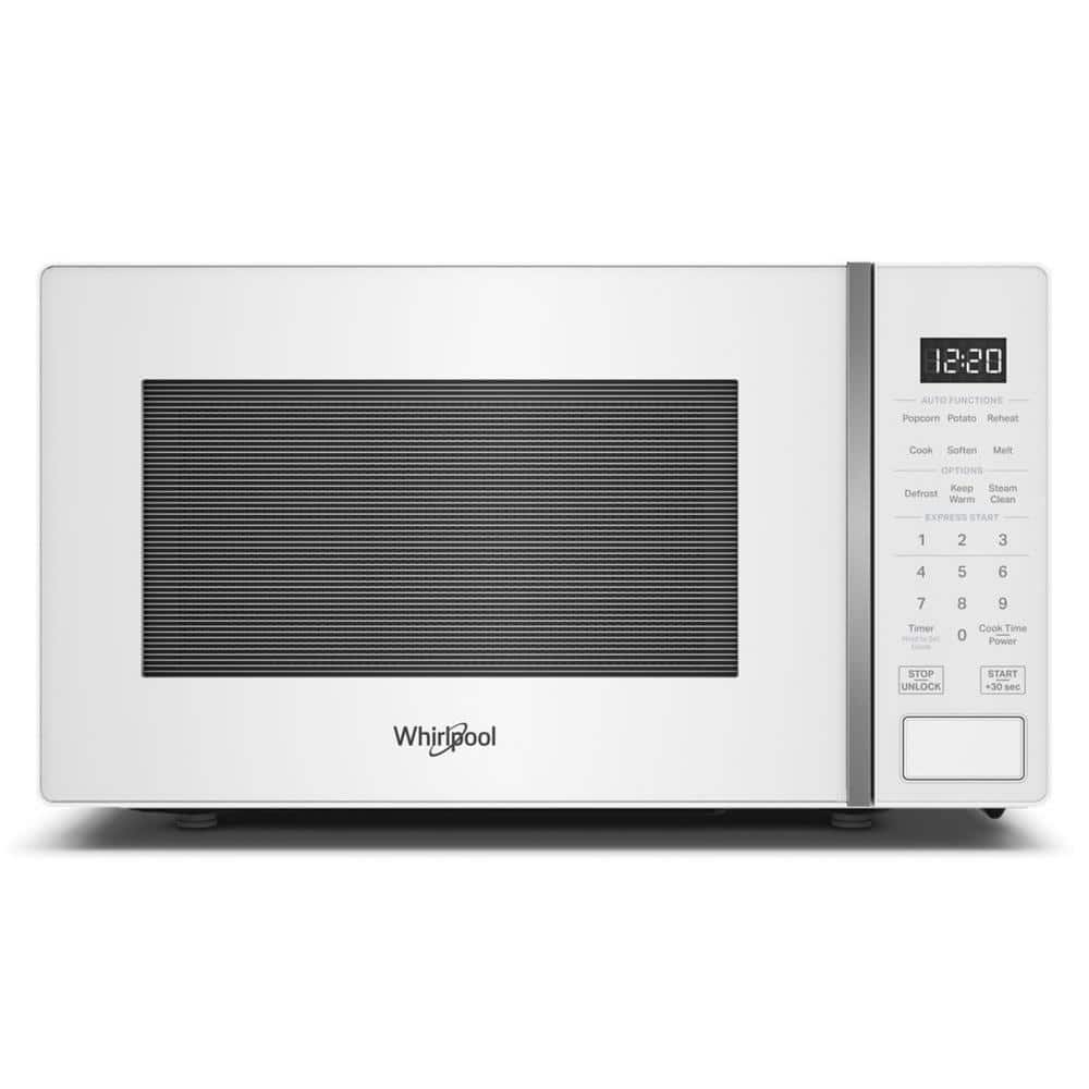 18.31 in. Electric Countertop Microwave in White with 0.7 cu. ft. Capacity