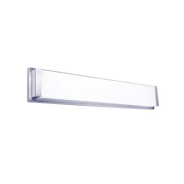 WAC LIMITED Metro 27 in. 3000K Chrome ENERGY STAR LED Vanity Light Bar and Wall Sconce