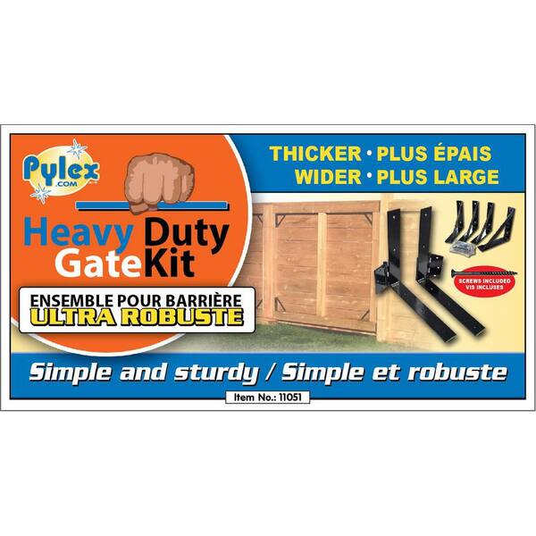Pylex 11051 Steel HD Gate Kit Black