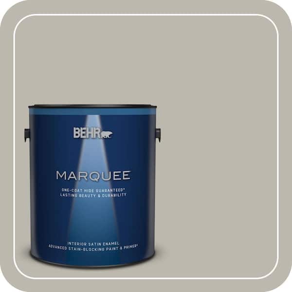 BEHR MARQUEE 1 gal. Home Decorators Collection #HDC-NT-06G Glasgow Fog Satin Enamel Interior Paint & Primer