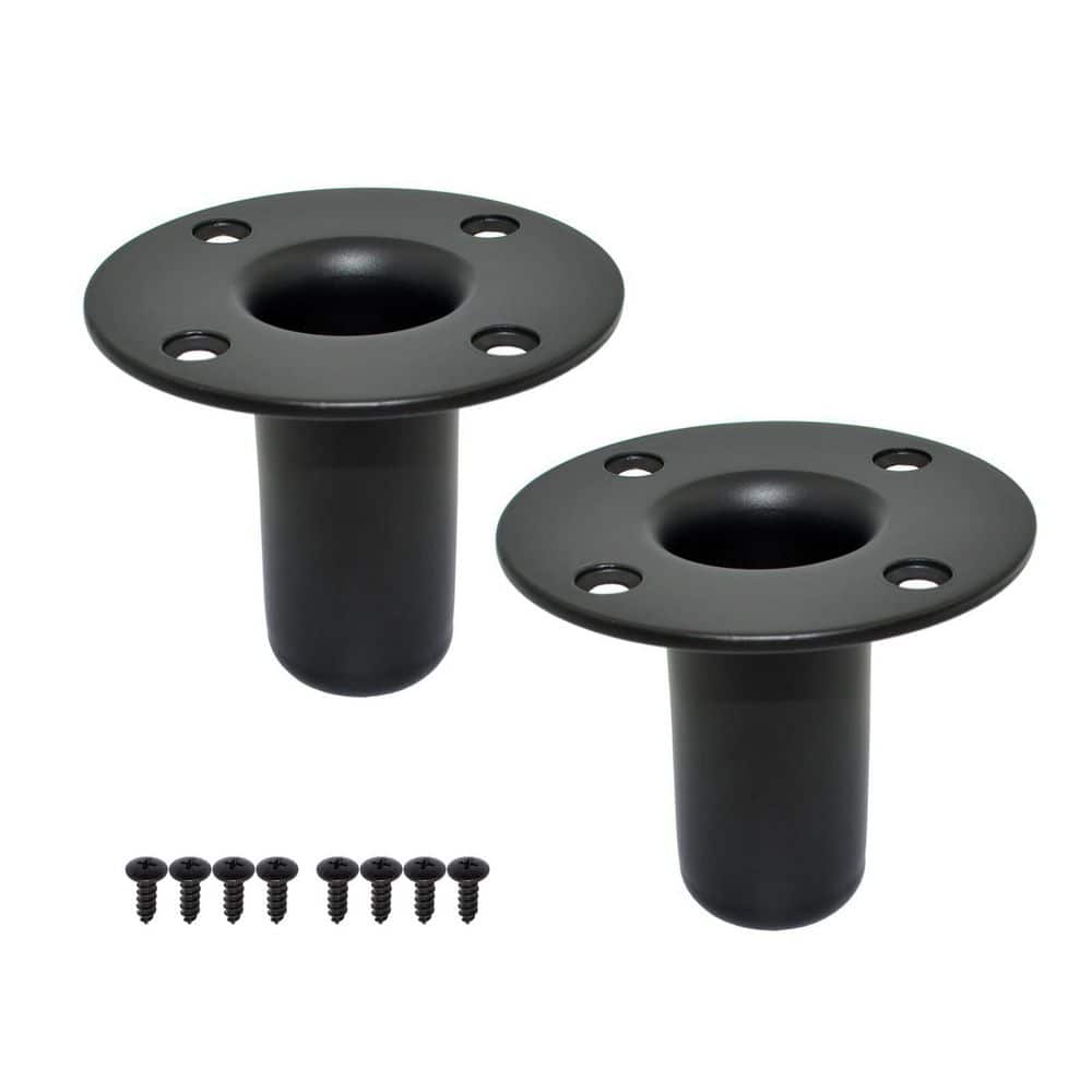 Speaker Stand Top Hat Metal Cabinet Pole Mount Adapter 4.13 x 3.29 PA DJ Tripod Bracket 2-Pack Black price history on PriceWatchPro