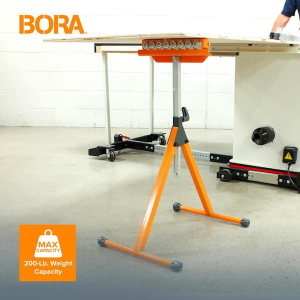 BORA 27 in. to 43-3/4 in. Tri-Function Pedestal Roller Stand (2-Pack)  PM-5093T - The Home Depot