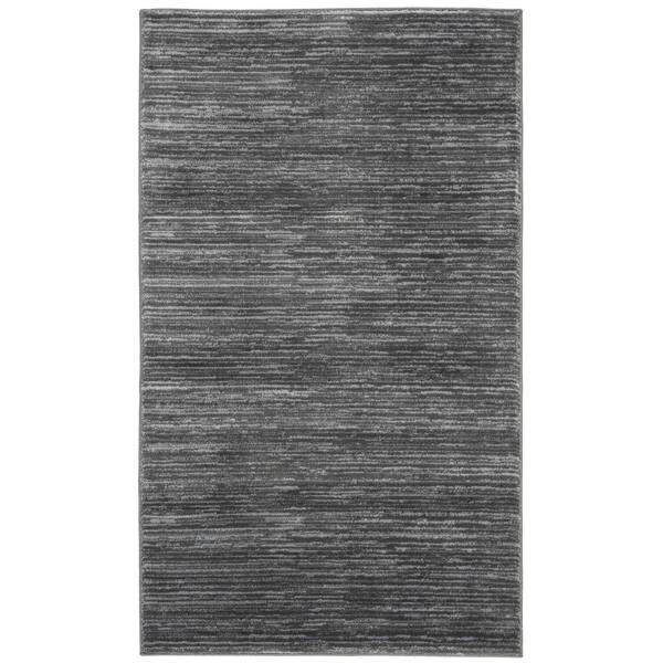 SAFAVIEH Vision Gray 4 ft. x 6 ft. Solid Marle Area Rug