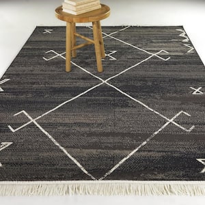 Asante Navy/Brown 5 ft. x 7 ft. Tribal Area Rug
