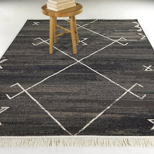 Asante Navy/Brown 8 ft. x 10 ft. Tribal Area Rug