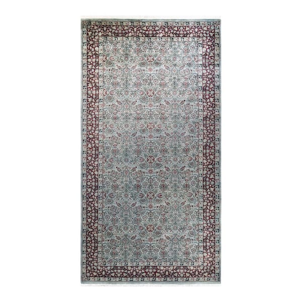 Overdyed Gray 6 ft. 1 in. x 11 ft. 8 in. Wool Indoor Area Rug