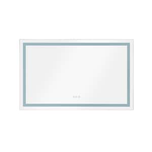 Banbury 48 in. W x 36 in. H Large Rectangular Frameless Anti-Fog Dimmable Wall Mounted Bathroom Vanity Mirror in White