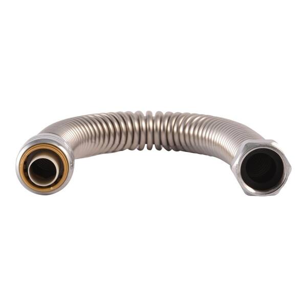 SharkBite 3/4 in. Push-to-Connect x 3/4 in. FIP x 18 in. Corrugated  Stainless Steel Water Heater Connector SS3088FLEX18LF - The Home Depot